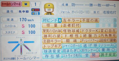 パワプロ トールハンマー