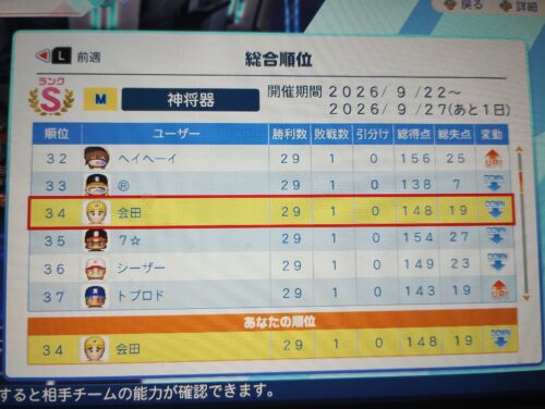 マイ選手リーグ